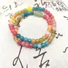 Pulseira de Contas de Ábaco de Turmalina com Jade para Mulheres, Pulseira de Jade Amarelo Exquisita de Luxo Leve, Pulseira de Estilo Étnico