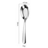 Colher de aço inoxidável colher de sopa doméstica comer colher hotel à moda antiga colher plana estudante presente produtos de louça