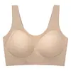 Sutiã sem bojo com costas nuas e fecho frontal para mulheres, estilo fino, levanta e sustenta os seios laterais, estilo regata, sem aro, sutiã esportivo anti-queda