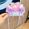 Famosa en Internet Pequeña Princesa Lazo Antiguo Cinta Pasador para el Cabello Niños Niña Pequeña Hanfu Pasador Morado Accesorios para el Cabello de Niñas