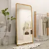Espejo de Cuerpo Entero para el Hogar, Adecuado para Habitaciones de Niñas, Espejo Grande de Estilo Ins de Moda para Colgar en la Pared, Espejo de Vestir