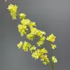 Cadena de flores de hortensia bordadas de alta calidad transfronteriza simulación de flor paisajismo de salón de bodas flor artificial arreglo floral de escena de boda flor de seda plantas verdes venta al por mayor