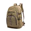 Mochila de Lona para Exportação Transfronteiriça, Mochila Outdoor Masculina Retrô, Bolsa Casual de Viagem e Escola para Meninas do Ensino Médio