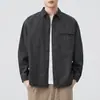 Ropa para Hombre Fengshe / Nueva Camisa Chaqueta de Trabajo Americana Retro Japonesa de Manga Larga Suelta 100% Algodón para Primavera y Otoño