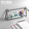 Bolsa de Exame Jerry Cor Vermelha da China para Estudantes do Vestibular Grande Capacidade Portátil Transparente Bolsa para Documentos