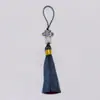 Espigão de Ligation Chinês Cloisonné Tassel DIY Pingente de Espigão para Fantasia Acessórios de Leque