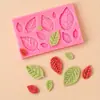 Molde Hoja de Arce Forma de Hoja Prensa para Galletas Molde para Fondant Chocolate Textura de Hoja Arcilla Decorativa Molde DIY