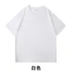 Camiseta de Manga Corta de Algodón Puro Estilo Americano para Hombre y Mujer, Camisa Básica de Color Sólido Holgada para Verano, Marca de Moda, Hombro Ligeramente Caído, Ropa Blanca