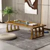 Mesa de centro de madeira maciça simples para varanda de baía mesa de chá tatami minimalista mesa de centro de madeira maciça retangular mesa japonesa de chão mesa baixa