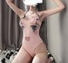 Sexy Cartoon Uniforme Tentação Anime Garfo Alto Mesmo Paixão Tentação Corpo Roupa Maiô Festa Roupas Apertadas Sexy Underwear