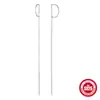 Nuevos pendientes de borla con cadena tipo C de plata de ley 925 pendientes japoneses y coreanos elegantes de nicho de alta gama para mujer