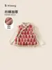Roupas Infantis Youbao Kidsren, Roupa de Cumprimentos de Ano Novo para Meninas, Conjunto de Roupa Infantil, Camiseta Básica, Colete de Pelo e Calça Boca de Sino de Veludo, Conjunto de Três Peças para Bebê