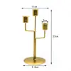 Decorações Europeias para Jantar à Luz de Velas Casa Romântica Simples Enfeites Sala de Estar Ferro Velho Castiçais Decorativos