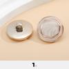 Botões Redondos com Pé Alto e Acabamento Dourado com Gota de Óleo para Decoração, Adequados para Tricô, Casacos e Suéteres, Botões de Moda Feminina