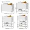 Gabinete Bauhaus Estilo Ins, Aparador Minimalista con Puertas abatibles, Gabinete de Almacenamiento Multifuncional, Estante para CDs de Sala de Estar, Estantería de Piso
