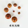 Madera de Melocotón Natural Cuentas Sueltas Pulsera DIY Cuentas de Rosario Cuentas de Madera Pulsera de Cuentas Redondas Material de Cuentas de Madera Lote Suelto