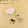 Molde Pequeño para Lazo de Pinza, Accesorio Pequeño, Silicona de Grado Alimenticio, Fácil de Desmoldar, Molde para Arcilla Ultra Ligera DIY