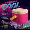 Mini Enfriador Retro Amazon para 4 Latas, Capacidad para 4 Latas de Bebidas, Mini Caja Enfriadora Retro