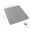 Tapete Escorredor de Silicone Tapete Isolante de Cozinha Tapete de Silicone Resistente a Altas Temperaturas Tapete Anti-Escaldante Tapete Protetor de Bancada Tapete Escorredor Grande Antiderrapante