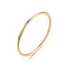 Anillo Simple Japonés y Coreano de Acero de Titanio Ultrafino de 1 mm para Mujer, Liso Elegante, Anillo de Pareja Versátil, Joyería de Mano Moderna y Popular