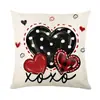 Funda de Almohada Nueva Estampada Temu Día de San Valentín Decoración Navideña para el Hogar Funda de Cojín para Sofá de Sala de Estar Funda de Almohada de Mesita de Noche