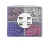 50 Peças de Anéis de Lixar para Polimento de Unhas, Especializados para Remover Esmalte, Núcleo Mini de Aço Inoxidável, Alta Resistência e Resistente ao Desgaste