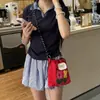 Estilo Ins Linda y Versátil Bolso Cruzado para Niña Moda Tendencia Nylon Pequeño Flor Móvil Bolso de Mano Gran Capacidad