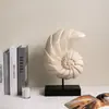 Mesa de Entrada para Sala de Estar de Casa Minimalista Moderna Decoração de Mesa com Esculturas de Conchas Ornamentos Criativos Artesanato Decoração de Sala de Modelo
