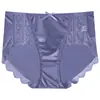 Pantis de Encaje sin Costuras para Mujer, de Cintura Media, para 100 kg, de Cintura Media que se Ajustan a la Cadera, Diseño de Mariposa, Lujo Ligero, Bragas de Talla Grande para Mujer