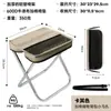Taburete Plegable para Exteriores, Taburete Portátil Ultra Ligero de Aleación de Aluminio, Taburete de Bolso para Acampar, Silla Plegable Acolchada de Tela Oxford