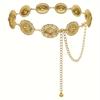 Cinto Esculpido para Mulheres, Acessório Decorativo Versátil, Corrente Fina para Cintura, Corrente de Metal, Acessório para Vestido de Tricô, Vestido