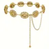 Nueva Cadena de Cintura Bohemia Hueca de Metal Cadena Corporal Retro de Alta Gama Accesorios de Cintura de Falda Estilo Étnico para Mujeres