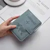 Capa de Passaporte em Couro PU em Estoque com Fivela, Multifuncional, Durável, Anti-Magnético, Antifurto, Porta-Documento de Identidade Bolsa para Passaporte