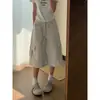 Jeans cropped de cor damasco, solto, cintura alta, design fluido, formato de pera, fácil de combinar, com lavagem única, corte afunilado e perna larga para mulheres