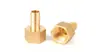 Conector de púas de cobre macizo para mangueras de agua y gas, gas de carbón y natural, accesorio de púas de conexión rápida, codo con rosca externa NPT 1/4