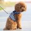 Arnés para Perro Estilo Marino Correa de Doble Uso para Exteriores Suministros para Mascotas Collar para Perro Correa para Perro para Pasear