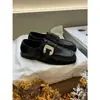 Zapatos Planos de Cuero Negro para Mujer, Nuevo Estilo Primavera 2026, Piel Genuina, Estilo Británico Dulce y Fresco, Mocasines con Hebilla para Personas Menudas