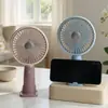 Mini ventilador de mesa para exportação transfronteiriça, simples, estiloso, portátil imprimível, bateria removível, ventilador de comércio exterior