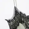 Venda Quente Transfronteiriça AliExpress Moda Primavera 2026 Novo Produto Camisola com Renda Fenda Sexy Vestido Longo