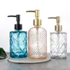Botella de Gel Hidroalcohólico de Vidrio Transfronteriza, Botella de Champú Tipo Prensa, Gel de Ducha para Hotel, Acondicionador, Botella de Relleno de Loción
