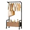 Perchero de pie transfronterizo, perchero simple para dormitorio, tendedero engrosado móvil, perchero multifuncional para el hogar