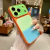 Funda de Teléfono Estilo Europeo y Americano, Bloques de Color Personalidad, Dopamina, Transformación Instantánea, Adecuada para iPhone 17 Pro Max, 18 Pro, Cobertura Total, 16/15