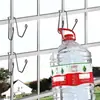 Gancho para secar zapatos de balcón, tendedero para zapatos en el alféizar exterior, barandilla de seguridad antirrobo para ventana, tendedero para zapatos para exteriores