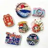Ímãs de Geladeira de Resina Embossada Recém-Atualizados, Adesivos Magnéticos Personalizados de Atrações Turísticas, Lembranças de Viagem Japonesas Culturais e Criativas