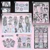 [Super completo] nuevos stickers domi bolsa de producto nuevo de 7 meses personaje de medio cuerpo stickers de forma especial bolsa de papel stickers de chica popular de ins
