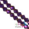 Suministro directo de fábrica de cuentas de cristal artificial de 2/3/4/6/8 mm, cuentas puntiagudas de diamante galvanizadas, material para pulseras de bricolaje.