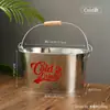 Balde de Gelo para Vinho Tinto Cerveja Bar KTV Balde de Gelo Doméstico de Piquenique Comercial Externo Balde de Armazenamento Grande Recipiente de Armazenamento
