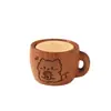 Colecionáveis para alívio do estresse Pingentes fofos de casquinha de sorvete, enfeites animados de xícaras de café, acessórios de pão de bao e itens decorativos