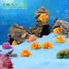 Pez de dibujos animados DIY paisaje en miniatura decoración de acuario, llavero de pez pequeño creativo, figura de plástico, artículo de manualidad