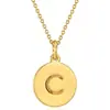 Collar Colgante de 26 Letras Transfronterizo, Moderno, Sencillo, Diseño de Nicho, Cadena para Clavícula Versátil para el Uso Diario para Mujeres